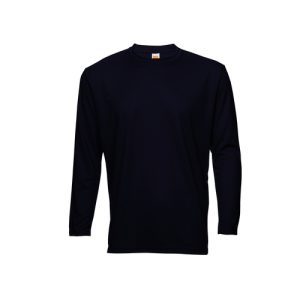 Custom Quick-Dry Microfibre Long-Sleeve T-Shirt in Navy - custom corporate gift Malaysia