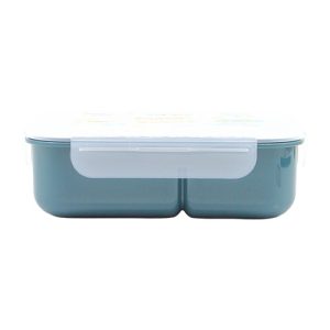 Custom 3-Compartment Stainless Lunch Box in Navy - custom corporate gift Malaysia