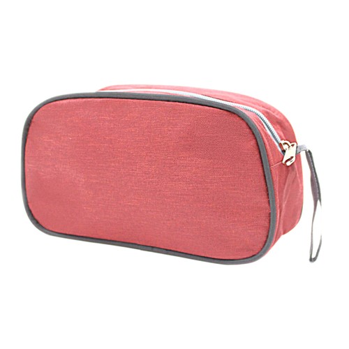 Custom maroon nylon travel pouch, Malaysia