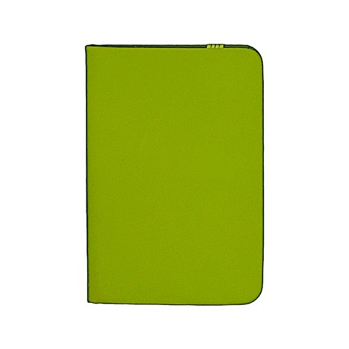 Custom PU Pocket Notebook - Lime Green Custom PU Pocket Notebook in Lime Green - custom corporate gift Malaysia