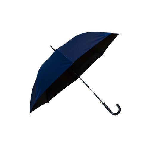 Custom Fibre Crook-Handle Umbrella 24-Inch - Navy Custom Fibre Crook-Handle Umbrella 24-Inch in Navy - custom corporate gift Malaysia