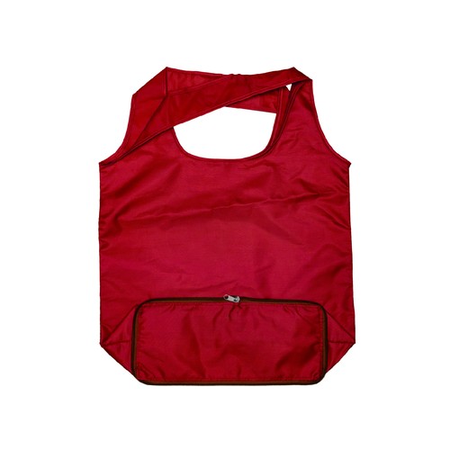 Custom red foldable shopping bag, Malaysia