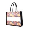 Custom brown laminated canvas tote bag, Malaysia
