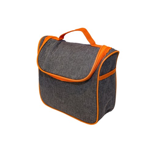 Custom orange hanging travel wash bag, Malaysia