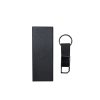 Custom Leather Strap Keychain in Black - custom corporate gift Malaysia