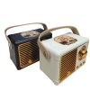 Classic Desk Radio Bluetooth Speaker in White and Black with Full-Colour UV Printed Logo Classic Desk Radio Bluetooth Speaker in white and black with a full-colour UV printed crest on the top panel