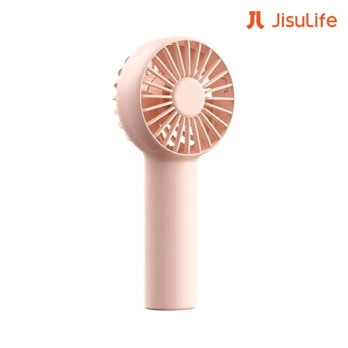 Custom JisuLife LIFE FA20 4000mAh Pocket Handheld Fan in Pink with Logo Print