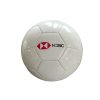 Custom Printed Football Corporate Logo Malaysia Custom printed football in white with a corporate logo printed on the panel, Malaysia corporate gift