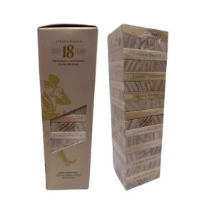 Custom jenga box with branded blocks and full-colour printed carton packaging for Malaysia corporate gifting