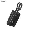 Custom Anker Zolo Power Bank 10K 35W with Dual Built-in USB-C Cables in Black with logo printing, Malaysia
