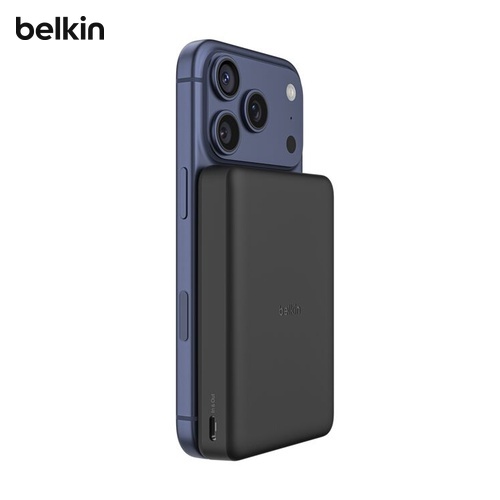 Custom Belkin BoostCharge Slim Magnetic Power Bank 10K in Black with logo printing, Malaysia