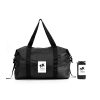 Black foldable duffel