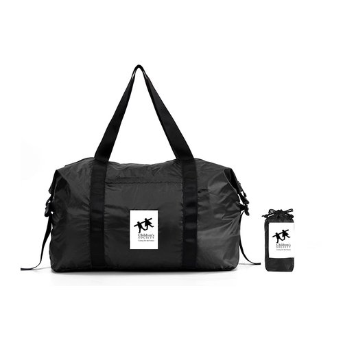 Black foldable duffel