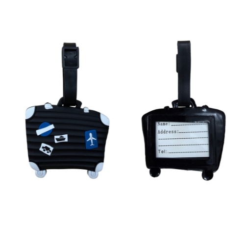 Dark luggage tags